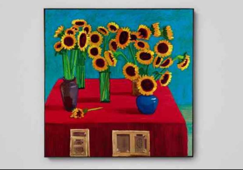 Se trata de "30 sunflowers", que se subastó en 14,8 millones de dólares durante la venta de arte contemporáneo de Sotheby s en Hong Kong.