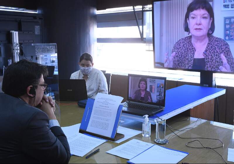 El Ministro de Trabajo, formó parte del evento virtual convocado en Forma Conjunta por el Gobierno de Francia y la Oficina del Alto Comisionado de los Derechos Humanos de la ONU