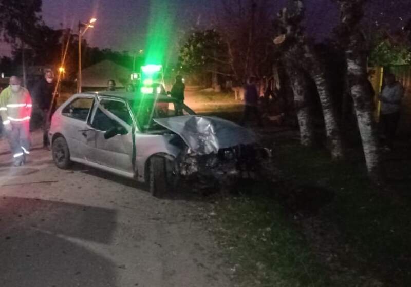 El hecho ocurrió en Urquiza al 400 y ninguno de los 4 ocupantes del vehículo sufrió heridas.