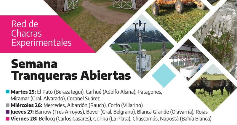 Las Chacras Experimentales bonaerenses expondrán sus líneas de trabajo y producción