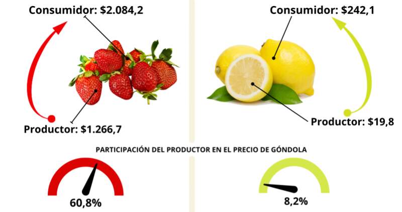 En los cinco productos y subproductos ganaderos el consumidor abonó 3 veces más de lo que recibió el productor