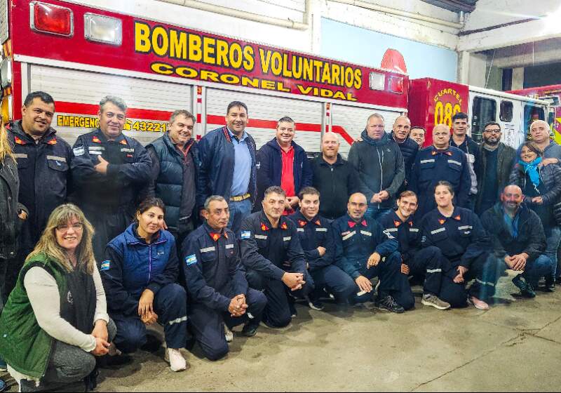 El Municipio se reunió con Bomberos Voluntarios de Coronel Vidal y Vivoratá