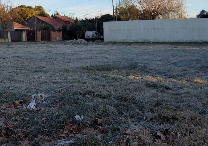 La mínima se registró a las 6 de la mañana, cuando la termómetro marcó -4,6°.