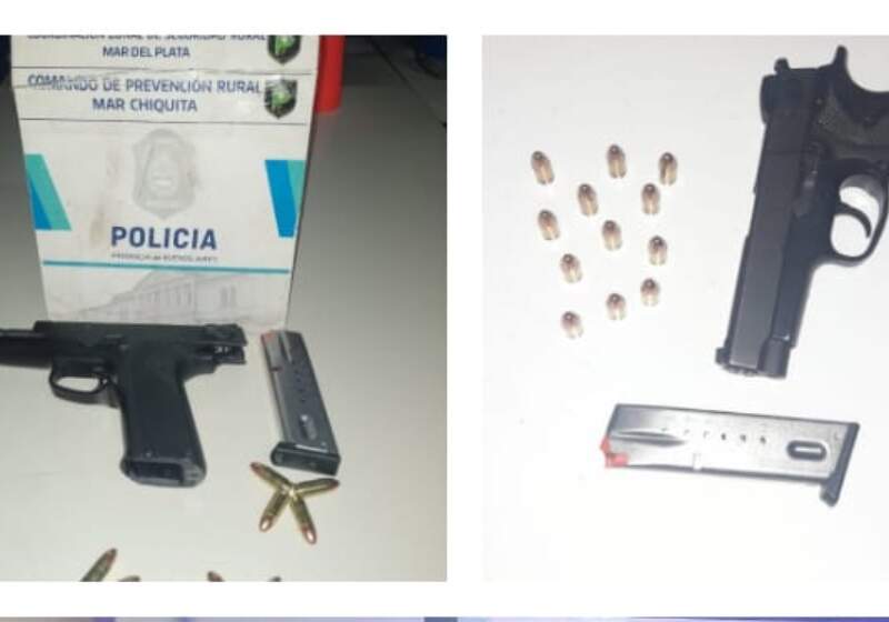 Ocurrió el viernes por la noche. El sujeto, tenía "una pistola 9mm con el cargador colocado y 12 cartuchos intactos". 