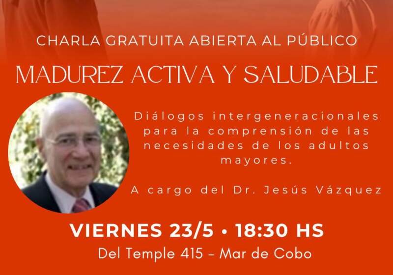 El Club Pescadores de Mar de Cobo organiza una charla gratuita sobre envejecimiento activo y salud, que se llevará a cabo el próximo viernes 23 de mayo