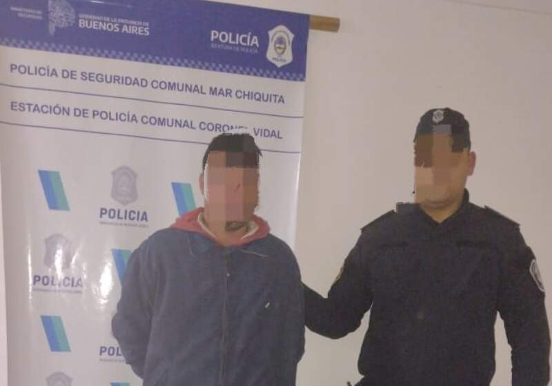 Personal de la Policía Comunal de Mar Chiquita interceptó al sujeto este domingo.