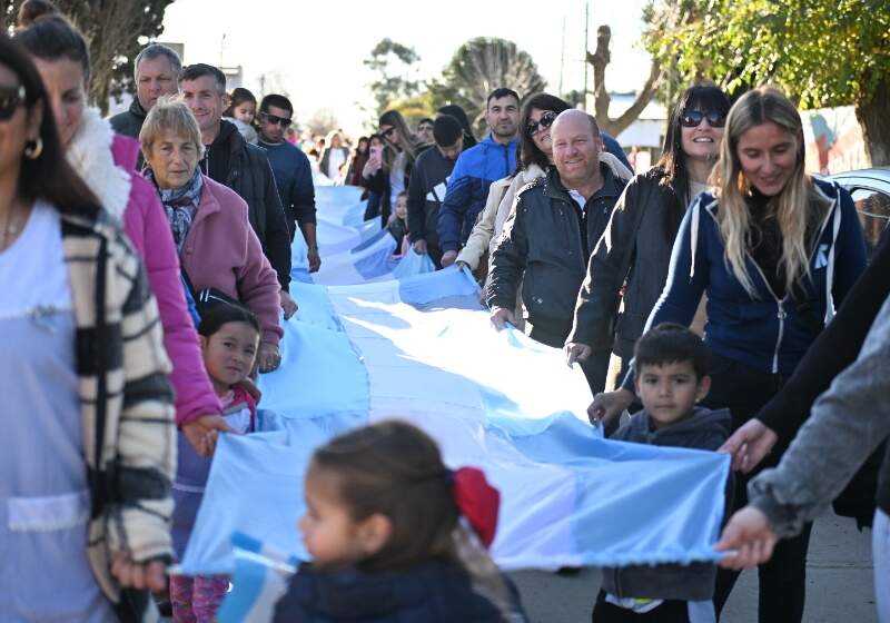 “A los chicos que prometen lealtad a la bandera, les pido que lo hagan con amor, como nos enseñó Belgrano"