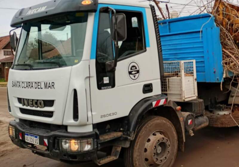 La Delegación Santa Clara informó que, ante las lluvias, se utilizará una camioneta liviana en lugar del camión recolector.