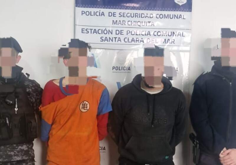 El operativo fue realizado por personal policial tras un alerta vecinal. Uno de los imputados quedó alojado en Batán y el otro fue liberado.