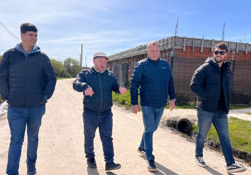 El intendente de Mar Chiquita recorrió el lugar junto al delegado Fabián Jacquet y confirmó que la inauguración está prevista para octubre.