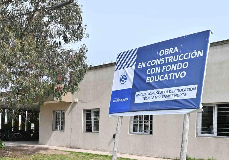 Se trata de dos nuevas aulas con que se construyen con fondos municipales. 
