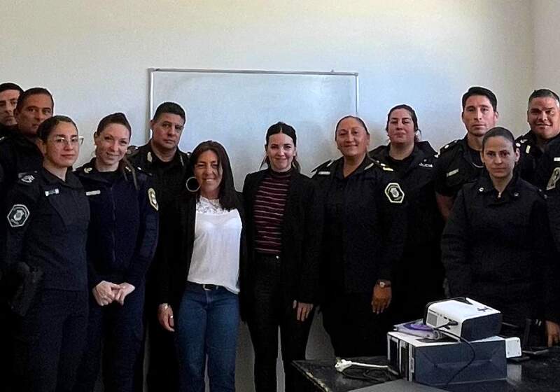  La jornada se realizó en Santa Clara con participación de autoridades municipales y de las fuerzas de seguridad de Mar Chiquita.