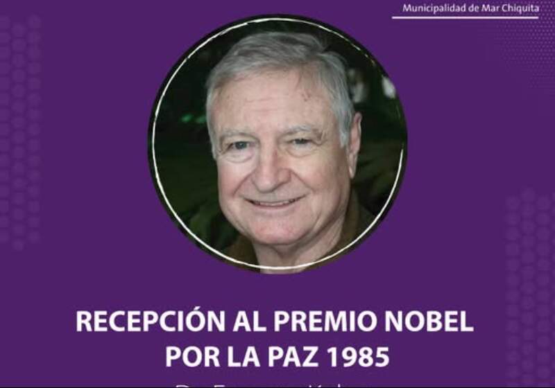 El Premio Nobel de la Paz 1985 brindará una charla este viernes 24 a las 17 en Santa Clara, anunció la Secretaría de Cultura.