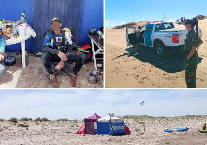 Guardaparques y Policía Rural labraron seis actas por circulación, pesca y acampe no autorizados en la zona de alta sensibilidad ambiental.