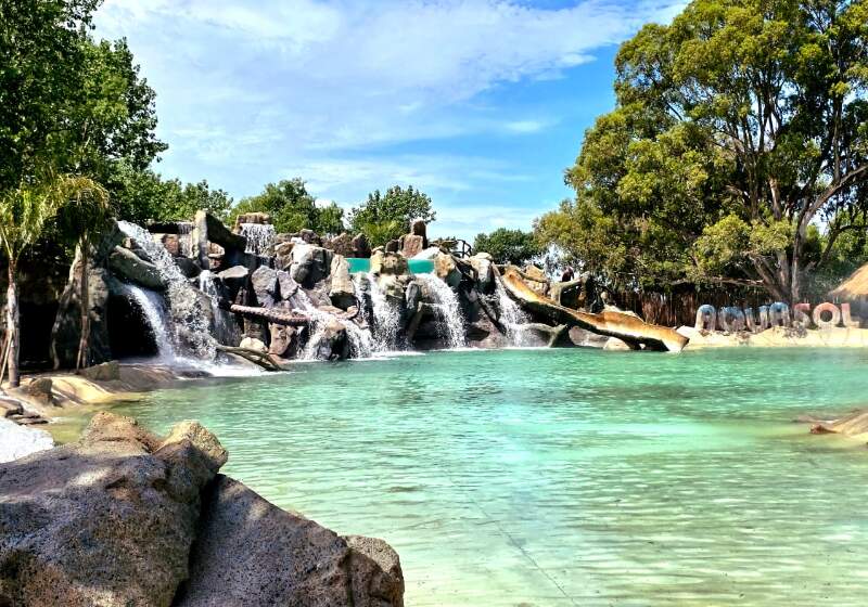 Este sábado, el parque inaugurará “Mirador Beach”, un espacio de más de una hectárea con pileta, cascadas, túneles y playa artificial con servicios.