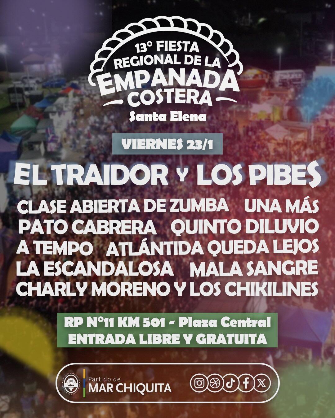 Santa Elena se prepara para la 13ª Fiesta Regional de la Empanada Costera