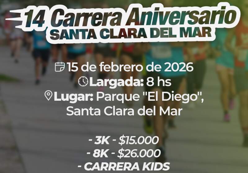 La competencia se realizará el 15 de febrero en el Parque “El Diego” y tendrá aranceles entre 15 y 23 mil pesos.