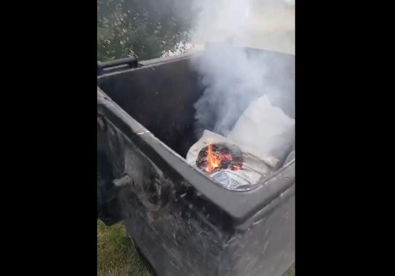 Vecinos filmaron el episodio en San Lorenzo y De La Victoria y pidieron colaboración para el cuidado del equipamiento urbano.