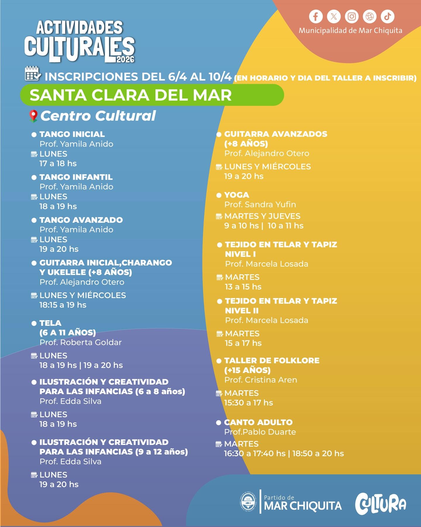 Abren las inscripciones para los talleres municipales 2026