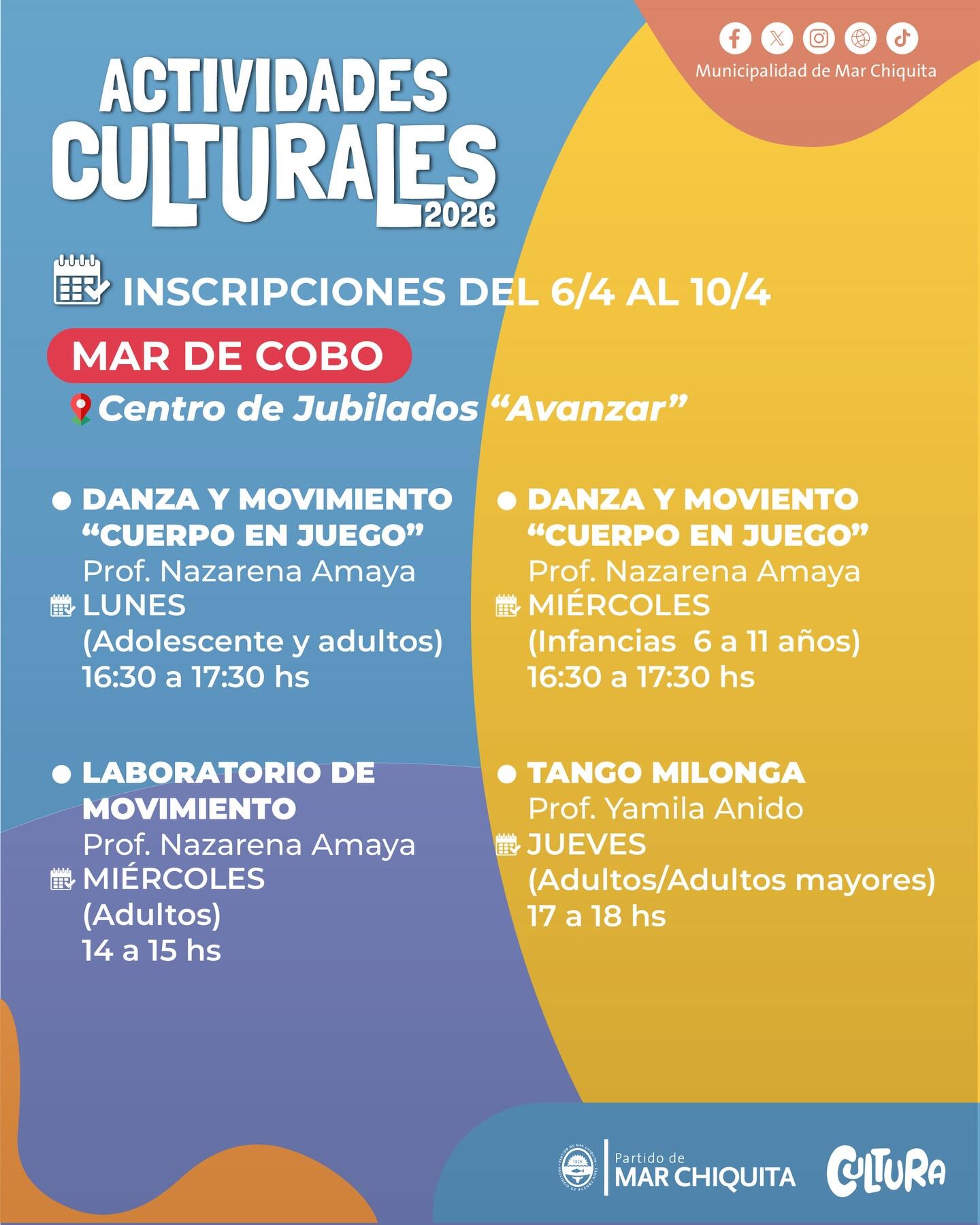 Abren las inscripciones para los talleres municipales 2026