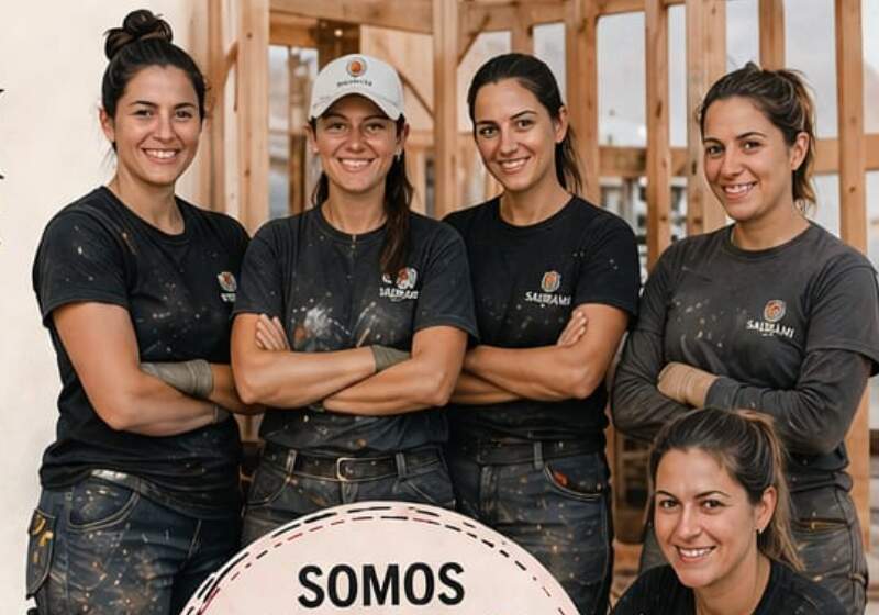 La iniciativa surgió de una Maestra Mayor de Obras de Camet Norte y reunió a trabajadoras de distintos rubros para ofrecer servicios.