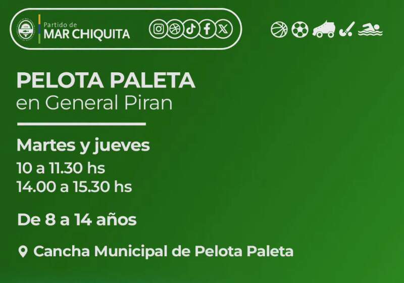 Las clases comenzarán en agosto y estarán destinadas a niños y jóvenes de 8 a 14 años.