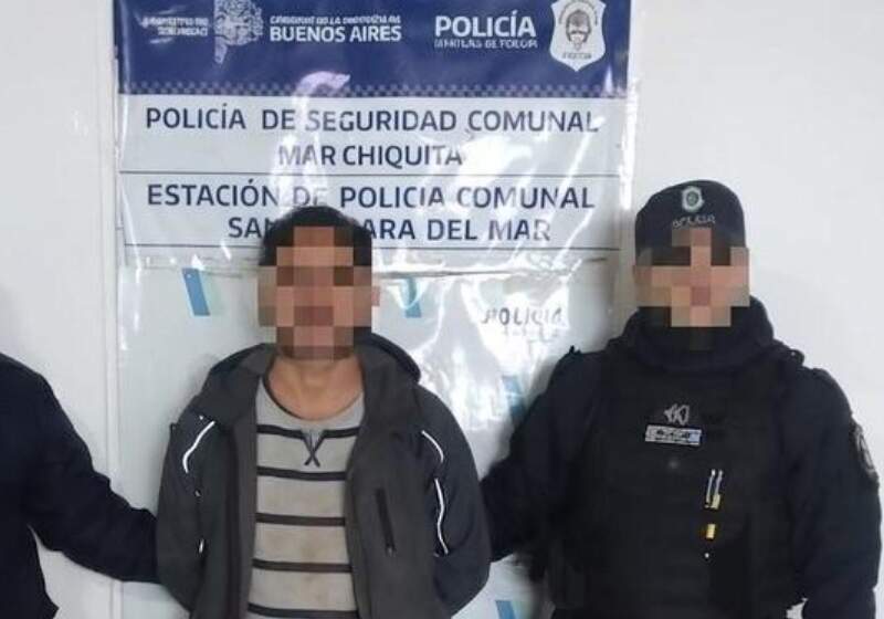 Fue aprehendido tras un operativo cerrojo de la Polícia Comunal de Mar Chiquita y fue traslado a la Unidad 44 de Batán.