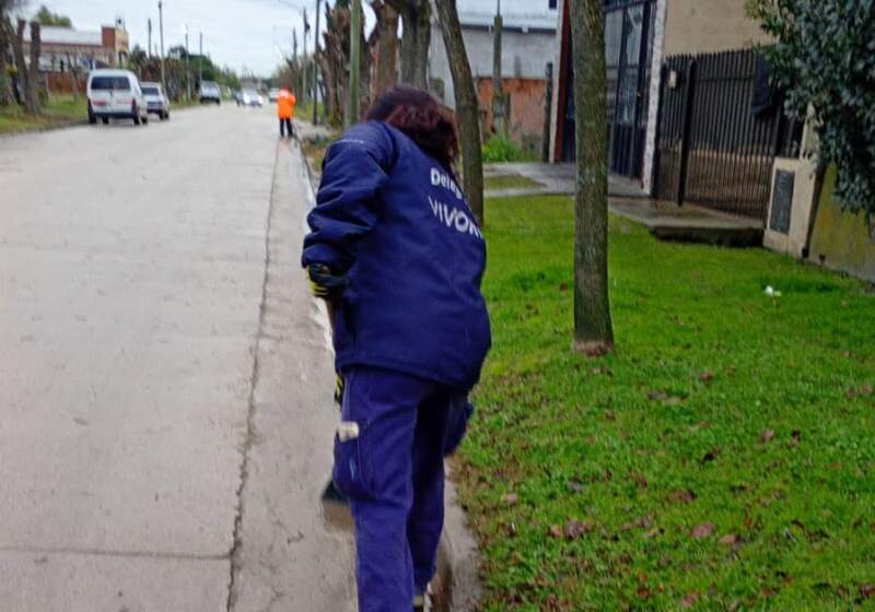 Se realizaron acondicionamiento de canteros, corte de pasto, barrido de calles y limpieza de cunetas.