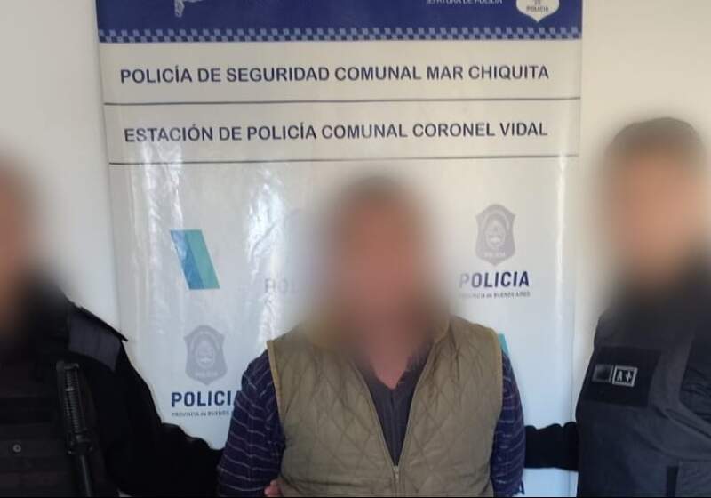 La Fiscalía de Flagrancia dispuso su traslado a la Unidad Penitenciaria N° 44 tras la intervención de personal de la Policía Comunal de Mar Chiquita.