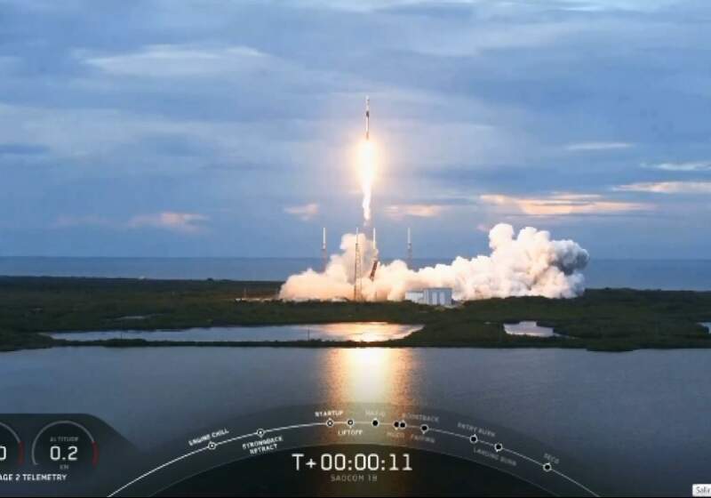 El satélite argentino de observación con microonadas Saocom 1B fue lanzado de nuestro país a bordo de un cohete Falcon 9, de la firma Space-X, desde la base de Cabo Cañaveral.