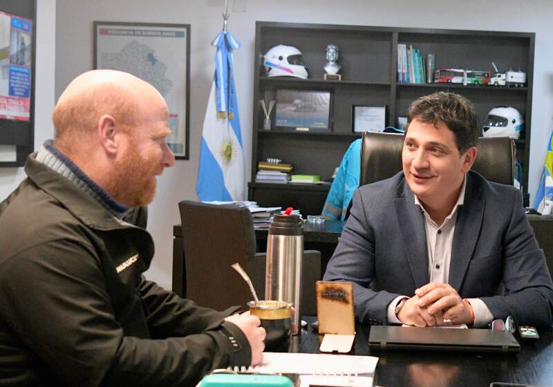 El intendente se reunió con el ministro Martín Marinucci y avanzó en exámenes psicofísicos, capacitaciones y acciones de seguridad vial para Mar Chiquita.