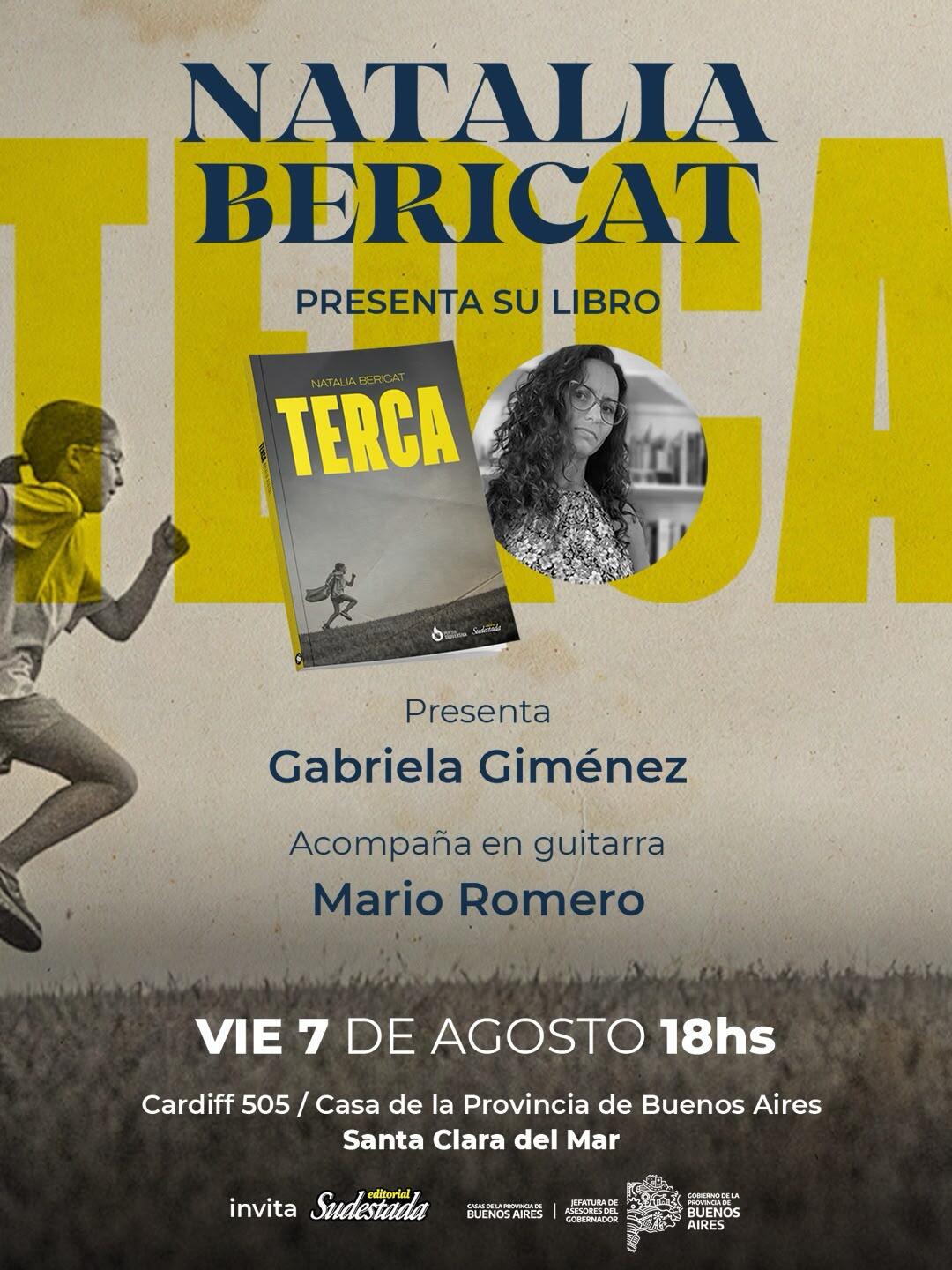 Natalia Bericat presentará “Terca” en Santa Clara y Coronel Vidal