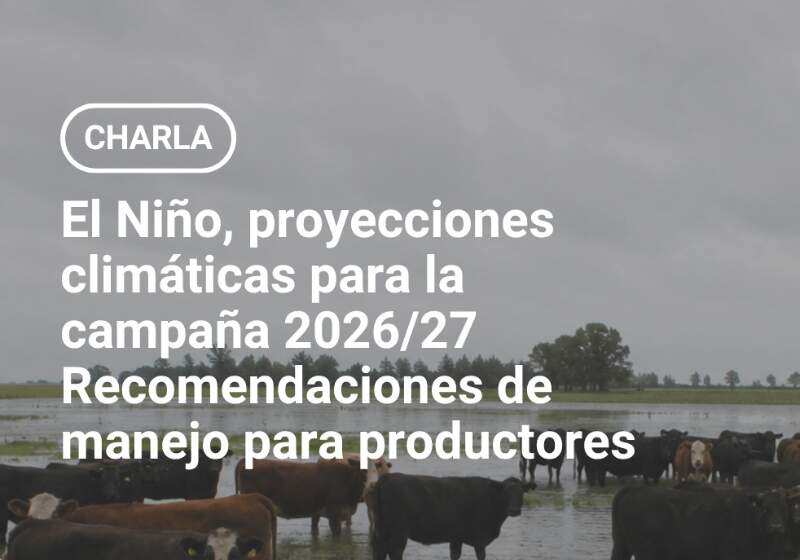 Lo organiza la Sociedad Rural de Mar Chiquita y expondrá el ingeniero Pablo Mercuri, director del Centro de Investigación de Recursos Naturales de INTA