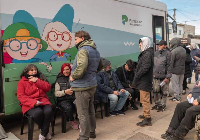 Fue a través del móvil del programa Verte Crecer de la Fundación Banco Provincia.