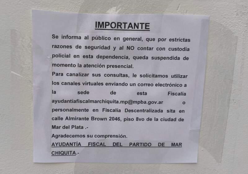 Las autoridades aclararon que la situación no es permanente pero no existe una día horario de atención.