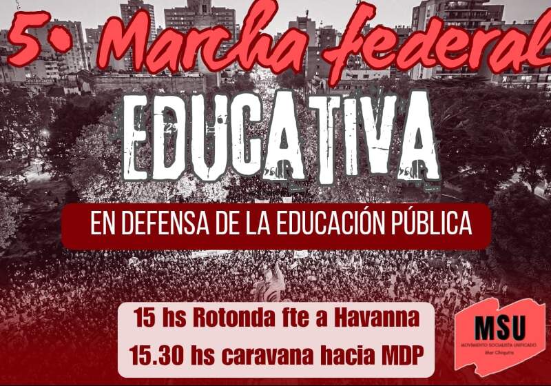La concentración será a las 15 en la rotonda del Viejo Contrabandista y continuará hacia el Complejo Universitario.