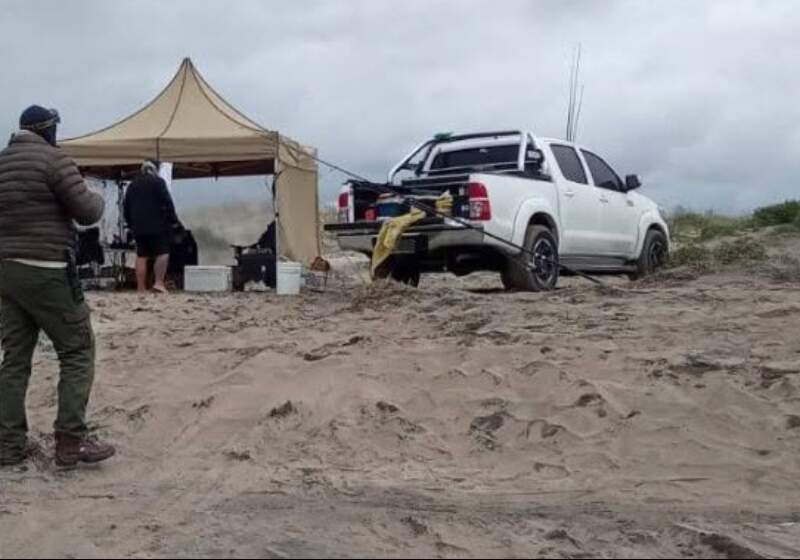 Las tareas de fiscalización en el Balneario Parque permitieron labrar nueve actas a conductores que ingresaron por el límite norte para pescar.