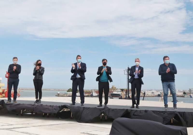 El gobernador de la provinica de Buenos Aires, Axel Kicillof encabezó un acto en donde se ofializó un convenio de financiamiento por 200 millones de pesos.