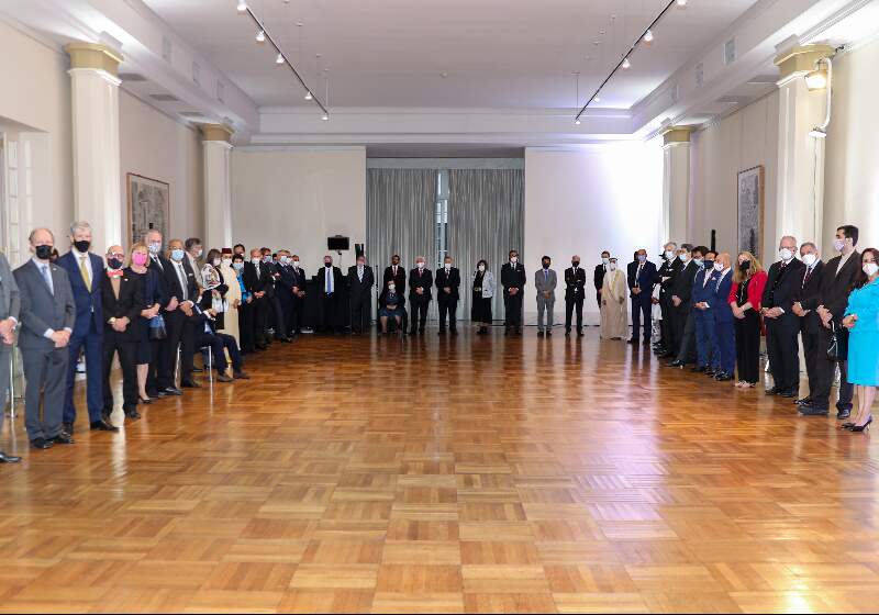 El canciller recibió en el Palacio San Martín a más de 70 representantes del cuerpo diplomático extranjero acreditado en nuestro país.