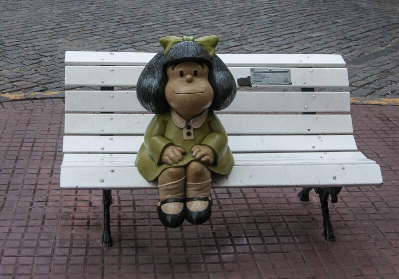 Los personajes de Quino y Manuel García Ferré serán colocados y presentados en los próximos días en la Plaza Daniel Tinayre.