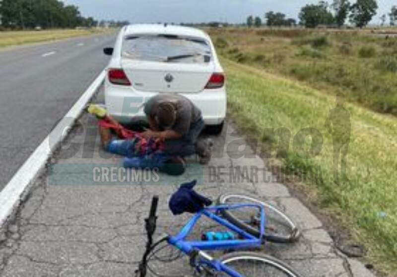 Persiguió y atrapó al ladrón de su bicicleta en la ruta 2 