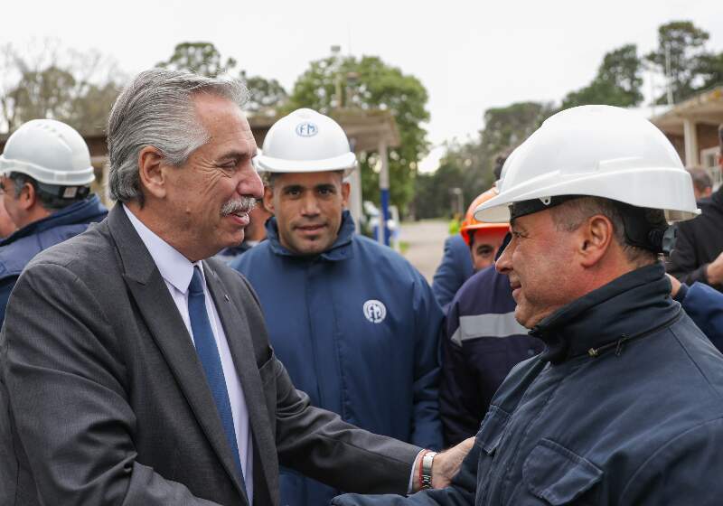 El Ciudadano de Mar Chiquita - Alberto Fernández: “FANAZUL está de pie como  se está poniendo de pie la Argentina”